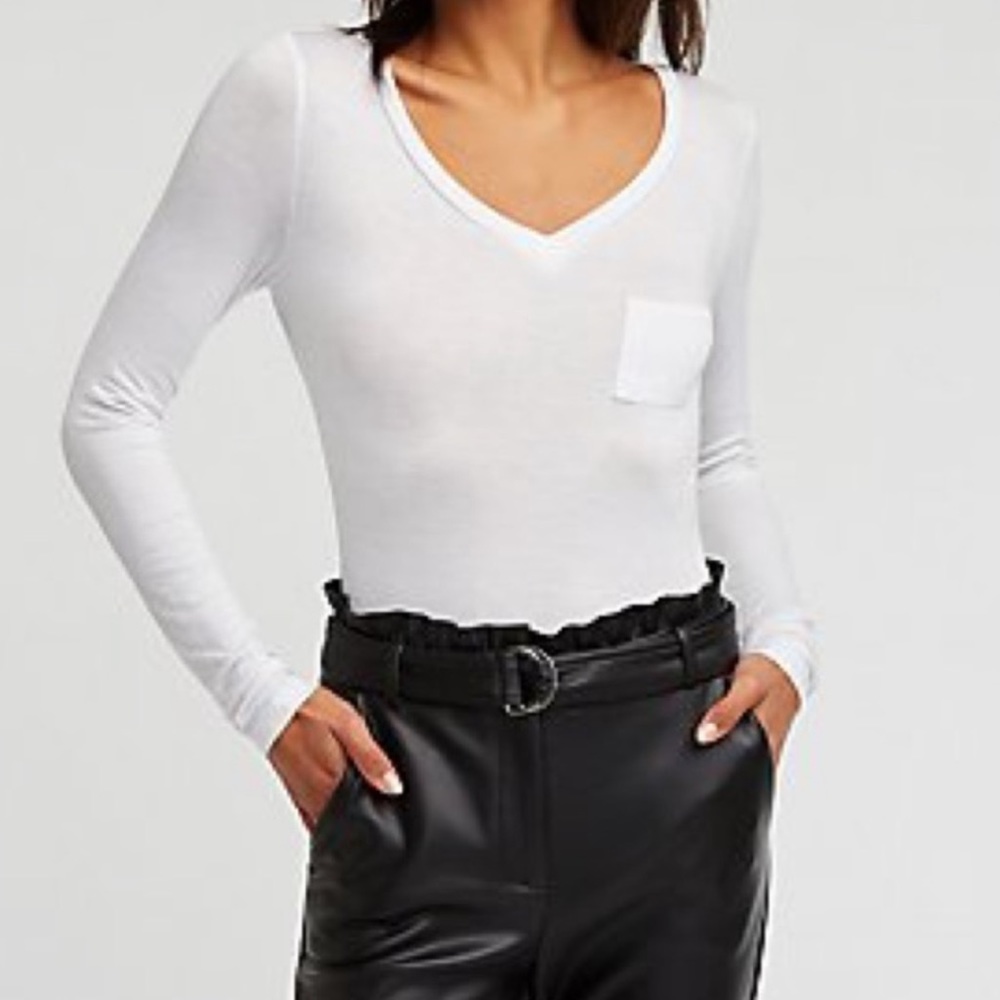 Long Sleeve V Neck Bodysuit